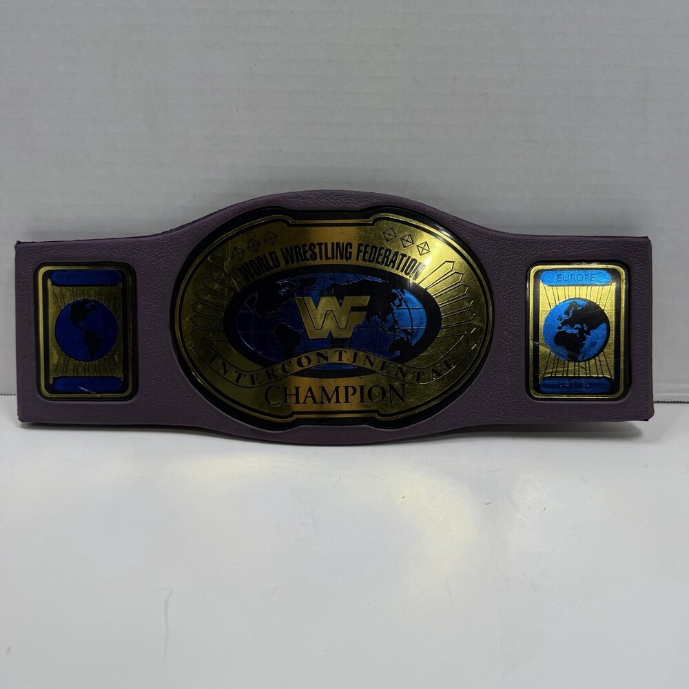 Vintage WWF Intercontinental Championship Purple Foam Belt 1998 Jakks WWE